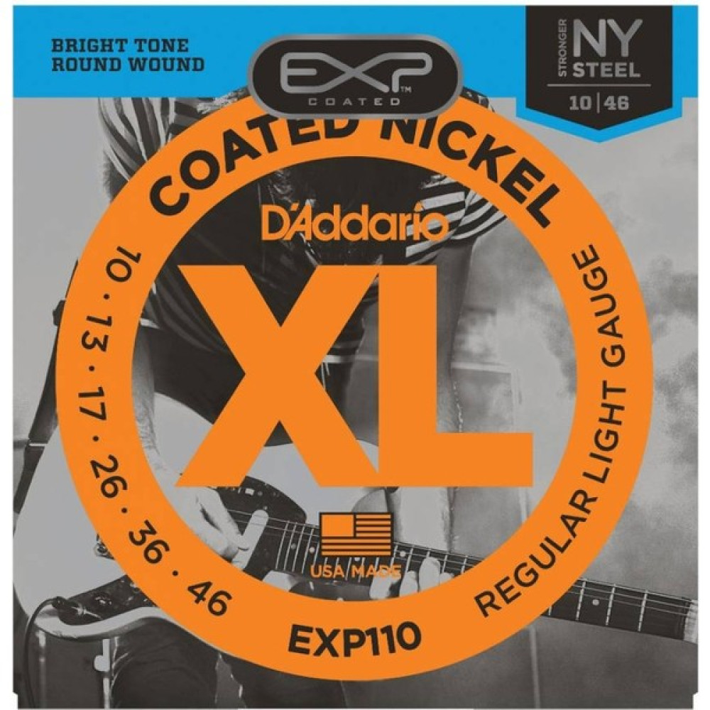 Daddario EXP110 Coated Light Takım Tel Elektro Gitar Teli 010-046 Müzik Aleti Aksesuarları Fiyatı