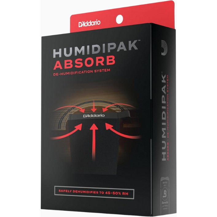 D'addarıo Humidipak Absorb Kit, Otomatik Iki Yönlü Gitar Nem Kontrol Sistemi - Siyah Akustik Gitarlar Fiyatı