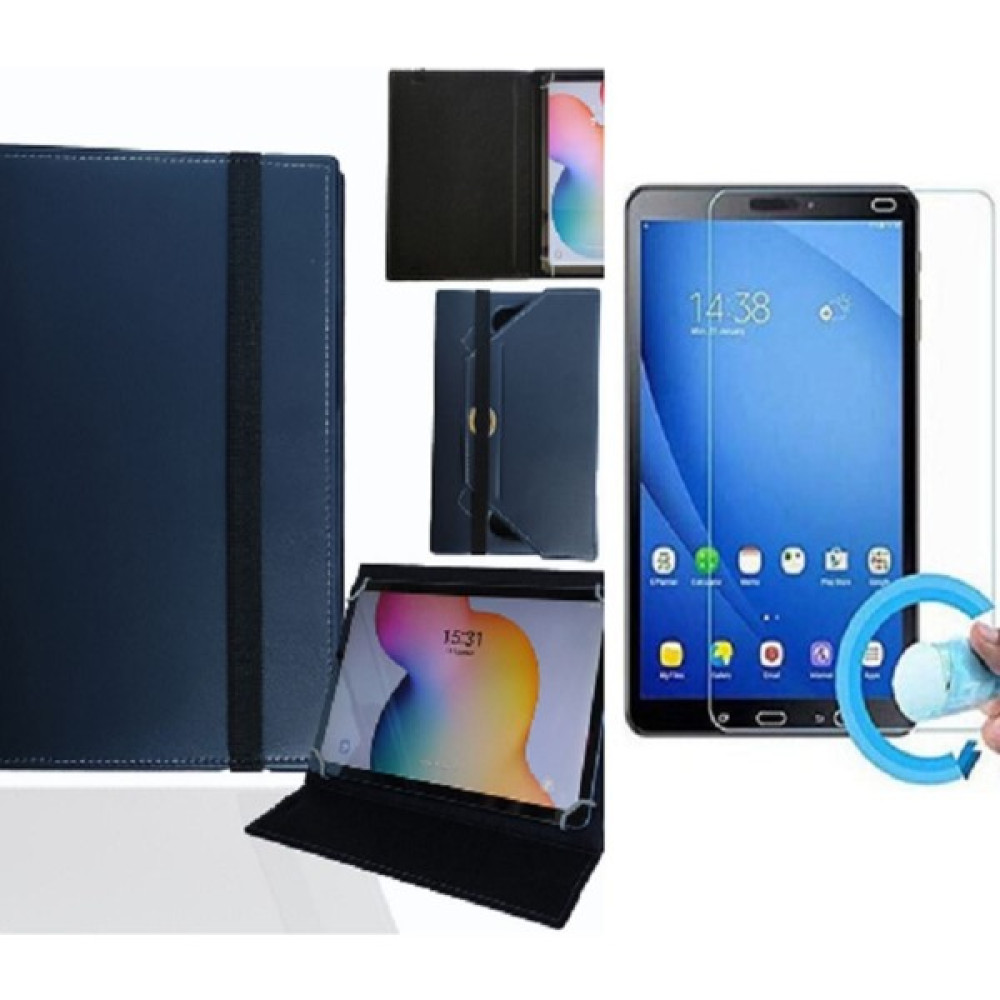 Daewoo M072A 7" Tablet Uyumlu Standlı Tablet Kılıfı + Nano Ekran Koruyucu - Lacivert Oto Boyaları Fiyatı