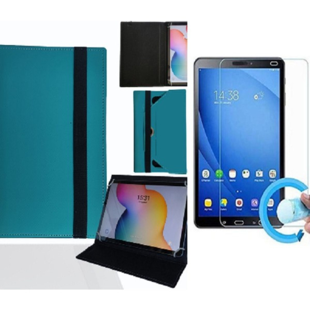 Daewoo M072A 7" Tablet Uyumlu Standlı Tablet Kılıfı + Nano Ekran Koruyucu - Turkuaz Oto Boyaları Fiyatı