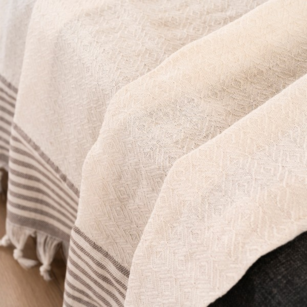 Dafne Moda Naturel Koltuk Örtüsü/şalı Ekru - 170 x 210 cm Koltuk & Kanepe Örtüsü Fiyatı