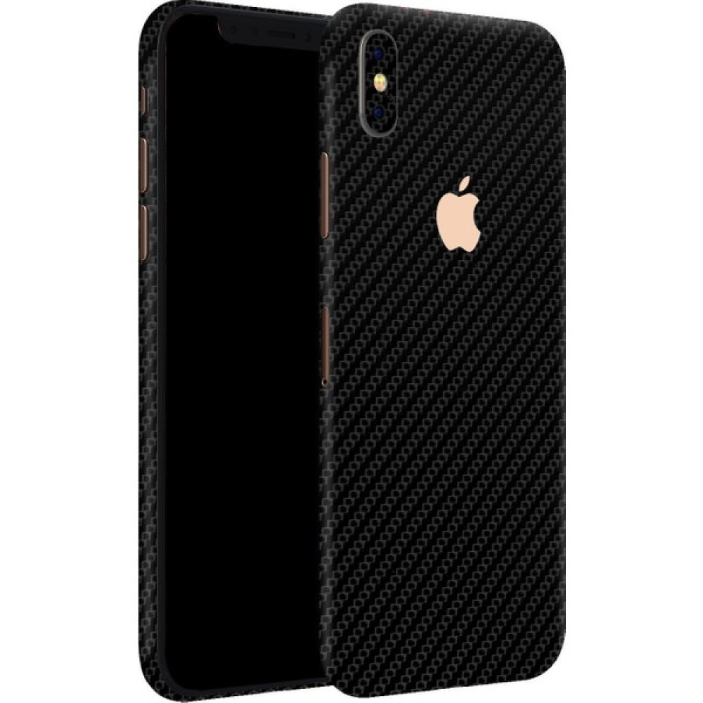 Dafoni Powerguard Apple iPhone Xs Arka + Yan Karbon Fiber Kaplama Sticker - Siyah Cep Telefonu Kılıfı Fiyatı