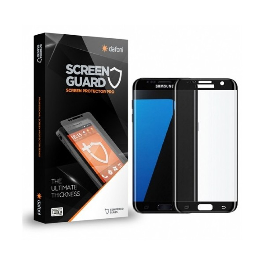 Dafoni Samsung Galaxy S7 Edge Curve Tempered Glass Premium Siyah Cam Ekran Koruyucu Cep Telefonu Kılıfı Fiyatı