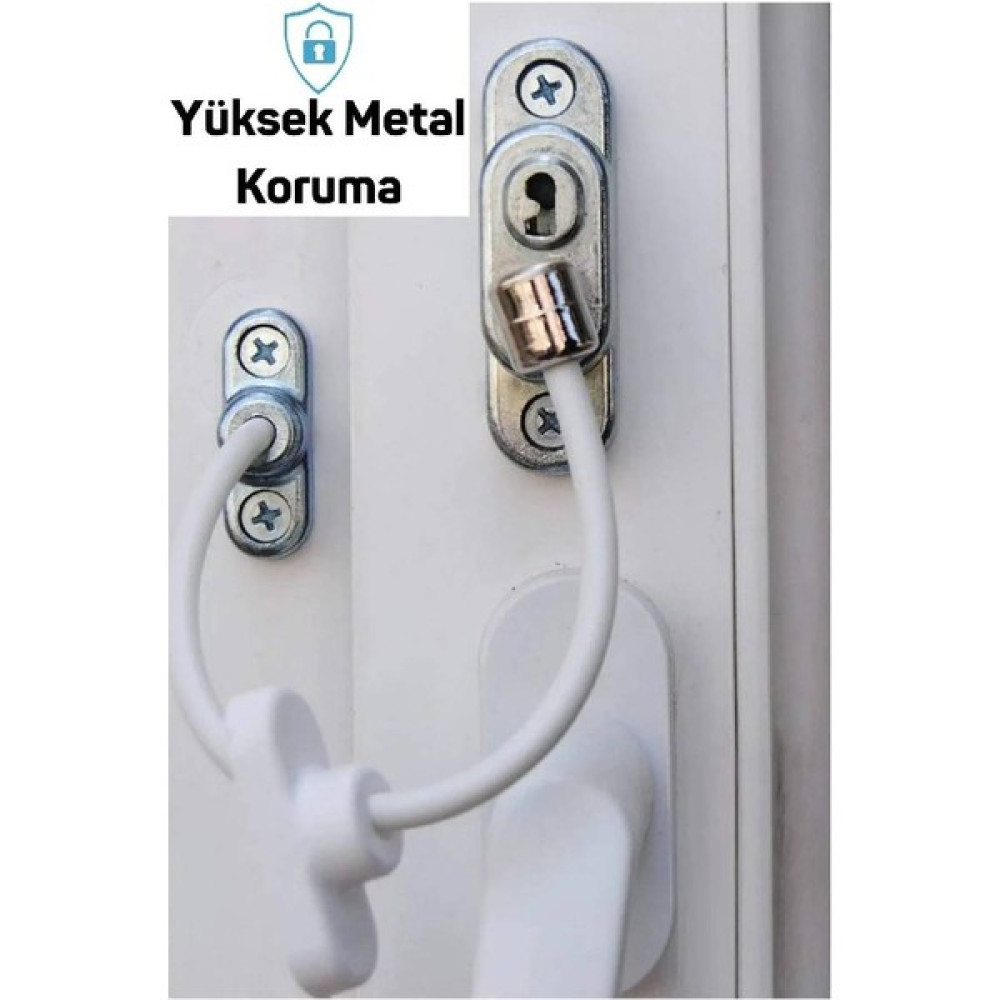 Dafs Pvc Pimapen Anahtarlı Cam Kilidi Çelik Halatlı Hırsız Kilidi Bebek Çocuk Emniyet Kilidi Topuzlu Kilit Fiyatı