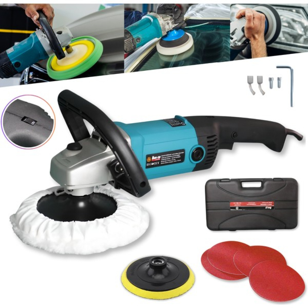 DAGER 1200 Watt 6 Kademe Devir Ayarlı Polisaj Makinesi Zımpara Pasta Cila Makinesi Pasta Cila Zımpara Kiti Cila / Polisaj Makinesi Fiyatı