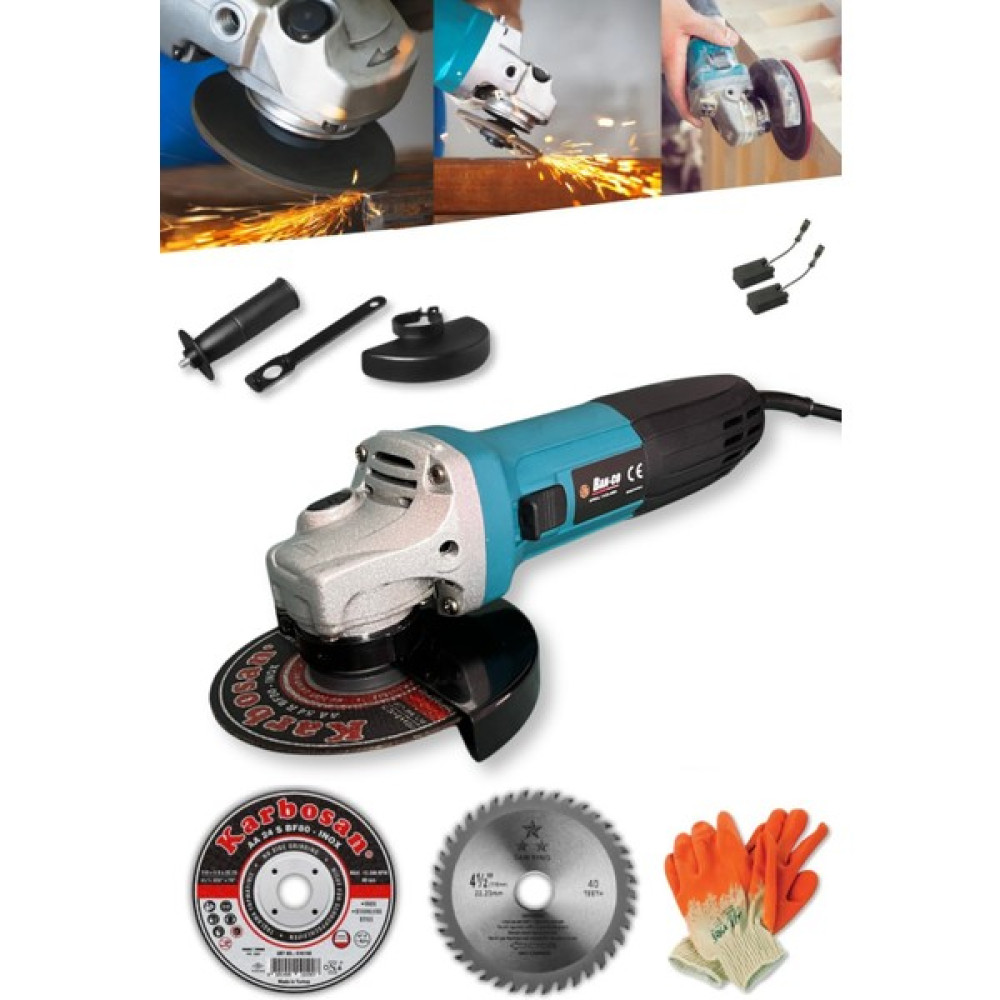 Dager WS Bakır Sargılı 1000 W 125 Mm Spiral Avuç Taşlama Makinesi İnox Kesici ve Sunta Kesme HEDİYE Taşlama Makinesi Fiyatı