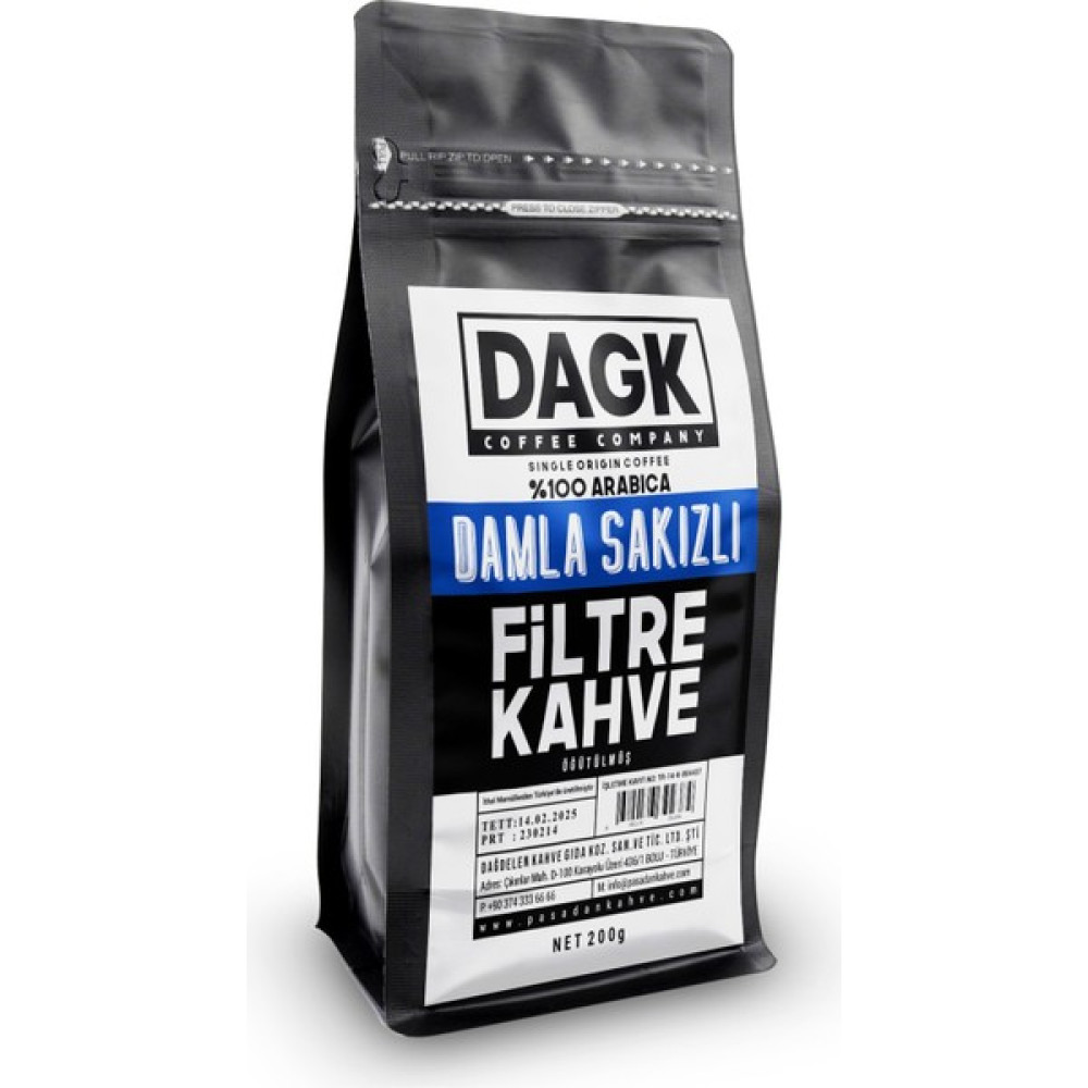 Dagk Damla Sakızlı Filtre Kahve Öğütülmüş 200G (Aromalı) - 1 kg Kahve Fiyatı