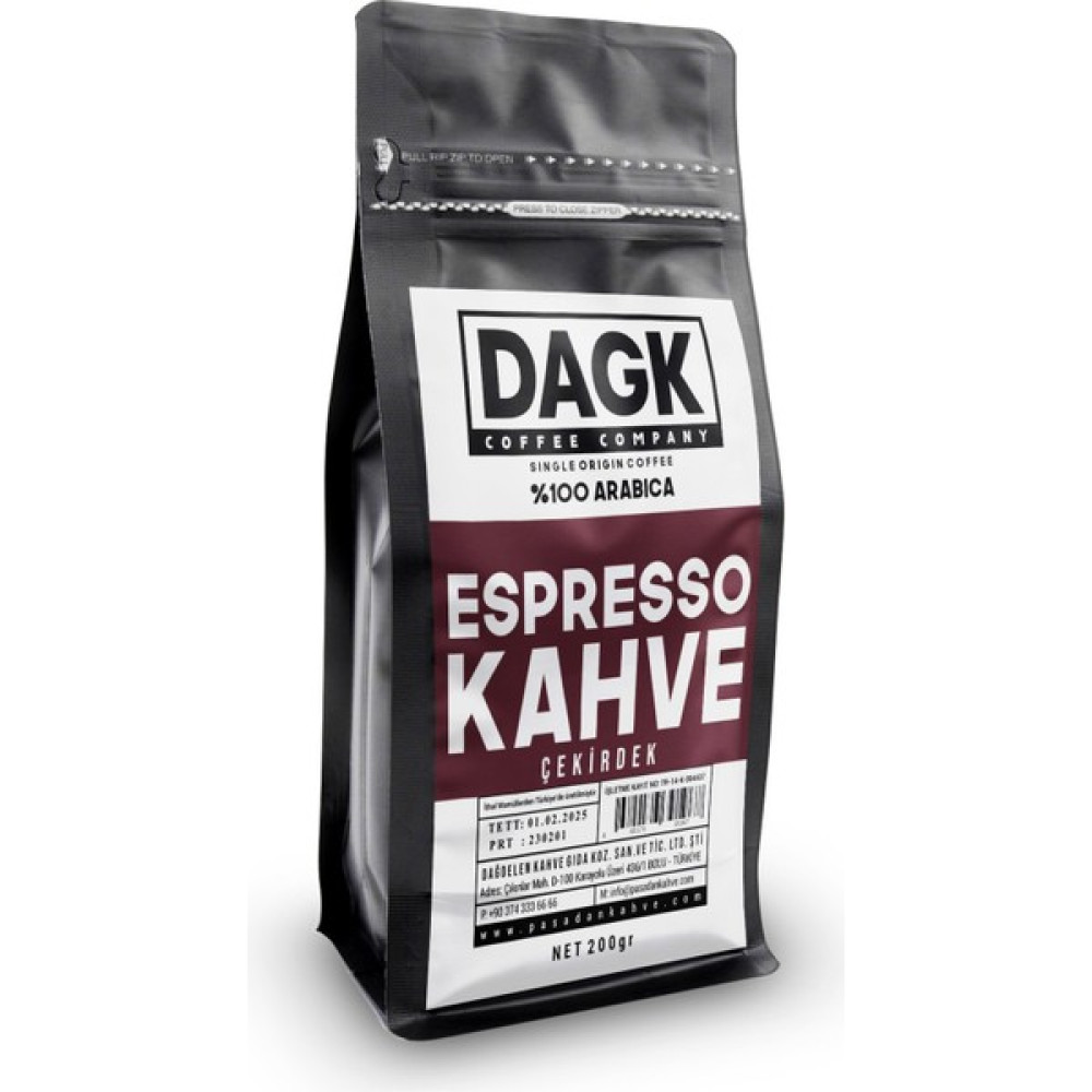 Dagk Espresso Çekirdek Kahve 200GR - 200 gr Kahve Fiyatı