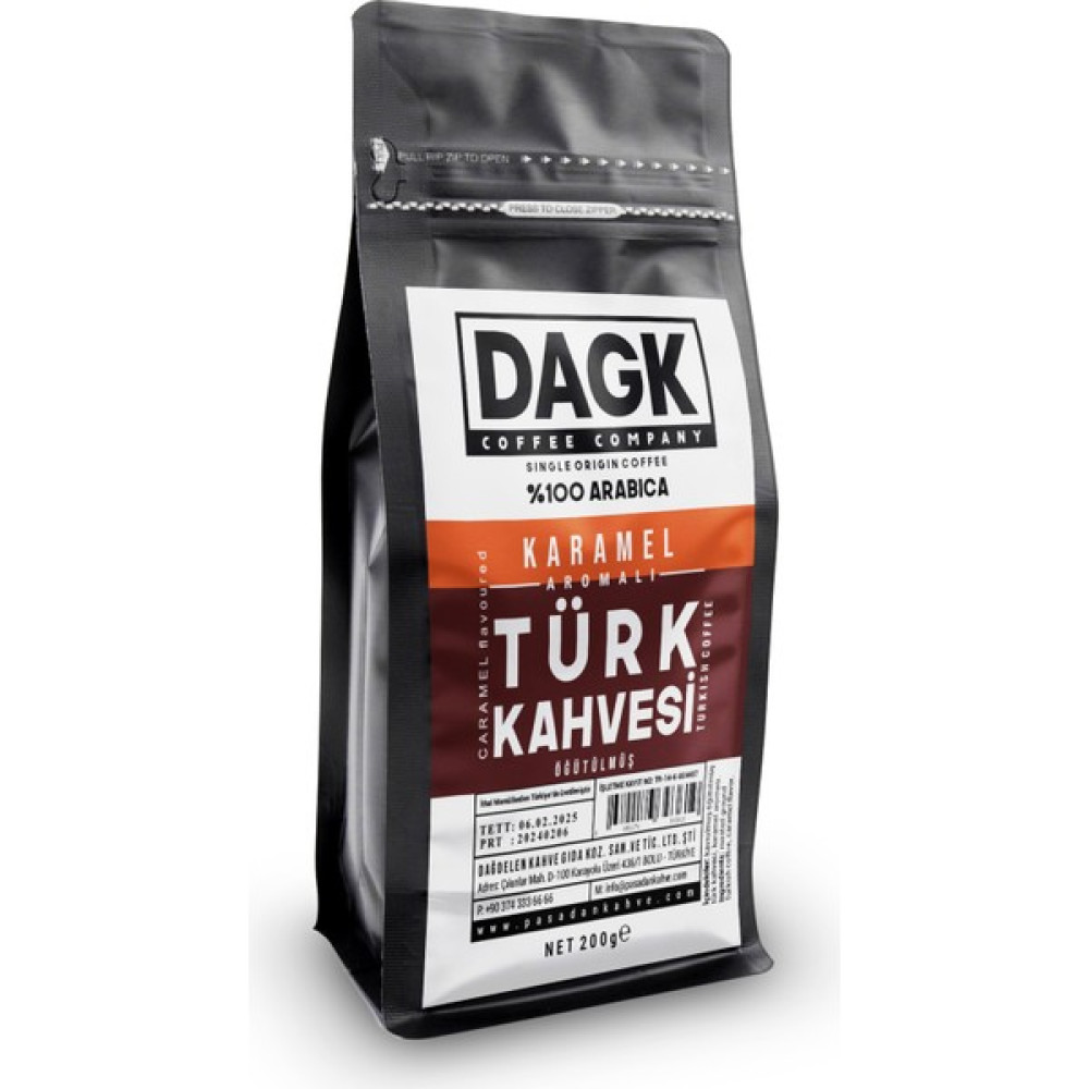 Dagk Karamelli Türk Kahvesi 200G (Aromalı) - 200 gr Kahve Fiyatı
