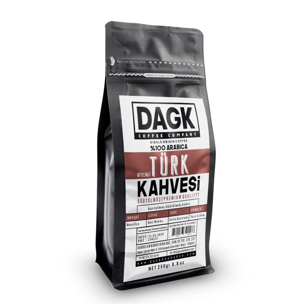 Dagk Türk Kahvesi 250 gr Nitelikli Geleneksel İçecekler Fiyatı