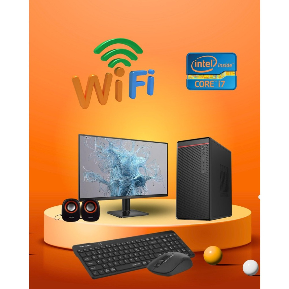 Dagmor 400W BN2015150 H61 Anakart Intel I7 3 16GB Ram 480GB SSD 18.5' Monitör Wifi Kablosuz Set - Siyah - 18,5 inç LCD Monitör Masaüstü Bilgisayar Fiyatı