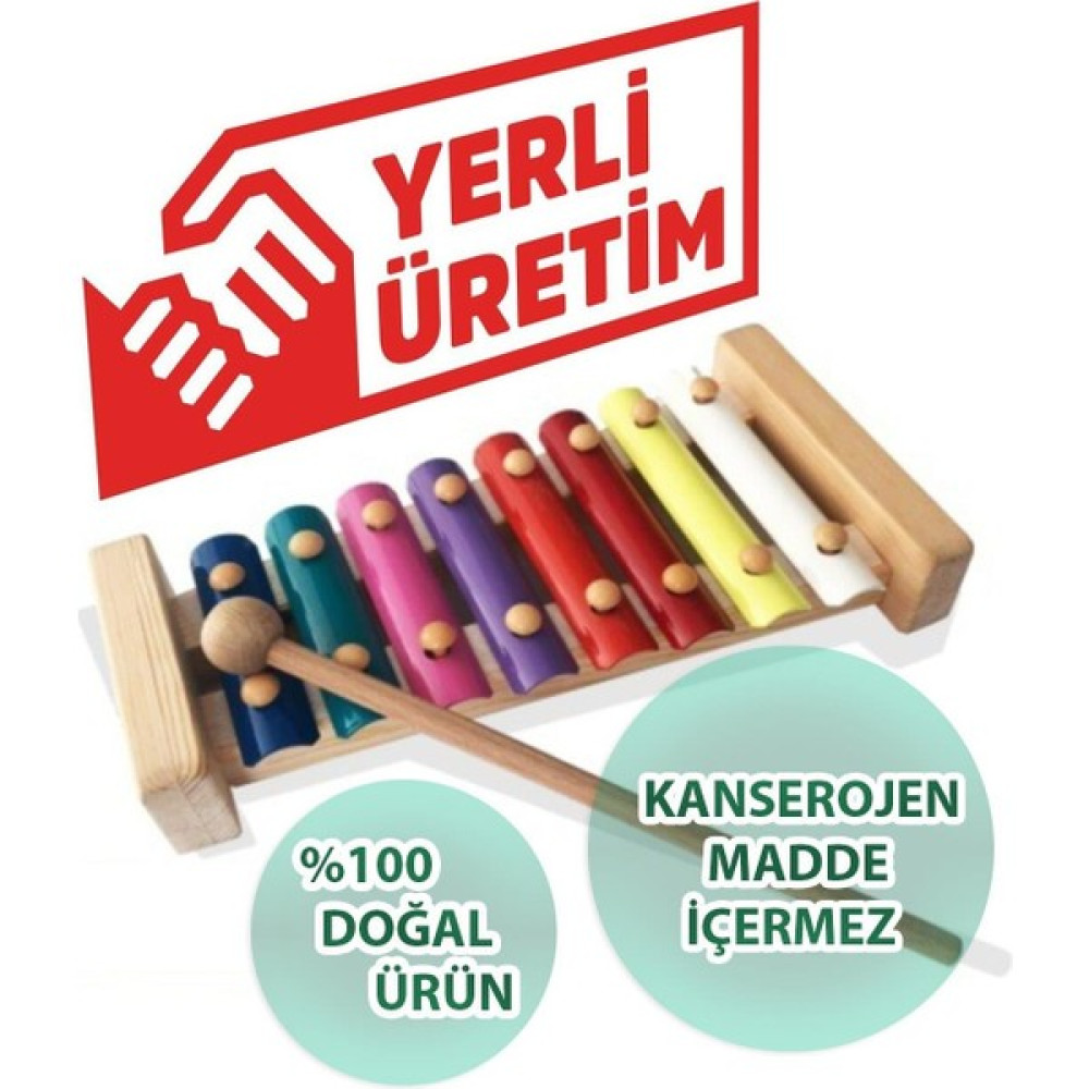 Daha Oyuncak Ksilofon Eğitici Ahşap Sesli Ksilofon Oyuncak Ksilefon Bebek Oyuncakları Fiyatı