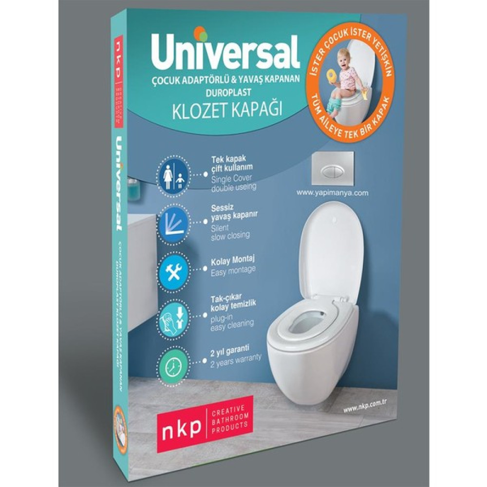 Daha Yok Mu Klozet Kapağı Çocuk Adaptörlü Yavaş Kapanır Nkp Üniversal Klozet Kapağı Fiyatı
