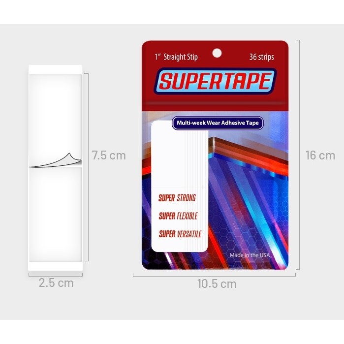 Daha Yok mu True Tape Çok Haftalık Protez Saç Bandı - SUPERTAPE 1" Straight Stip 36 Strips - 1"x3" [2,5cm x 7,5cm] SSD / Solid State Drive Fiyatı