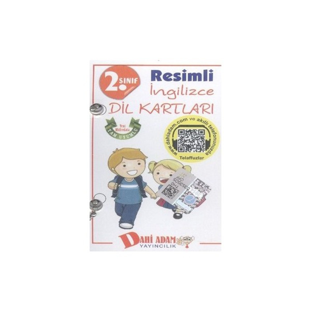 Dahi Adam 2. Sınıf Resimli İngilizce Dil Kartları Yabancı Dil Kartları Fiyatı