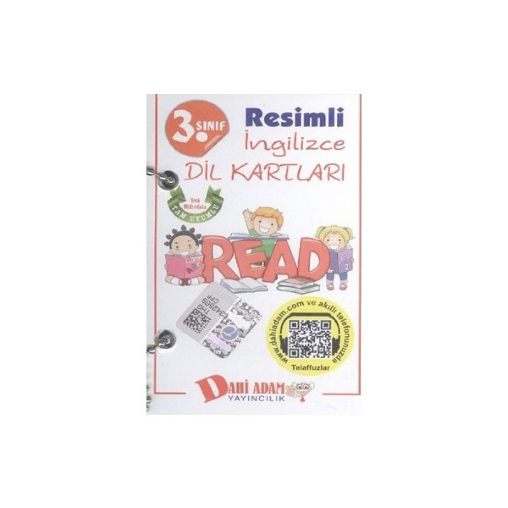 Dahi Adam 3. Sınıf Resimli İngilizce Dil Kartları Yabancı Dil Kartları Fiyatı
