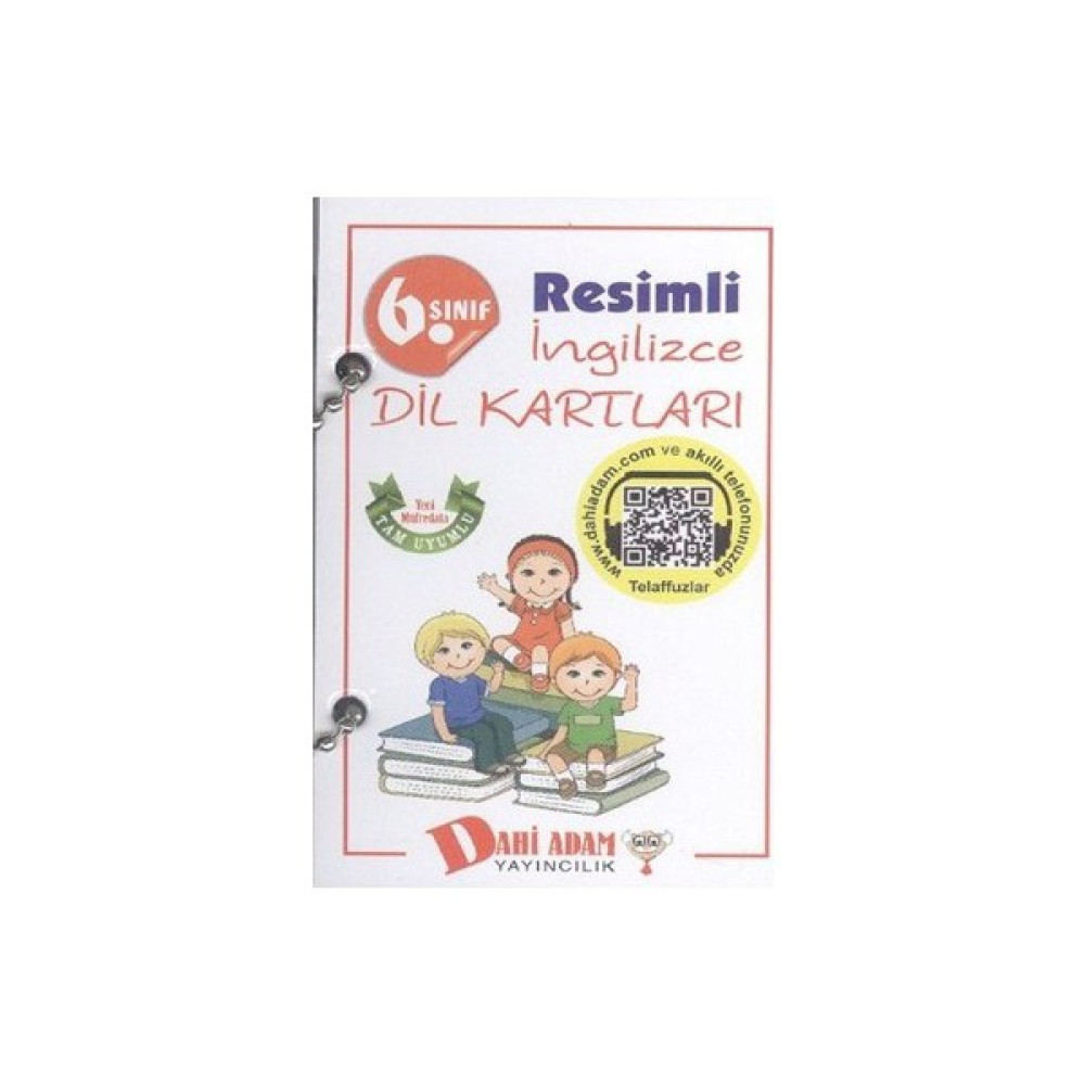 Dahi Adam 6. Sınıf Resimli İngilizce Dil Kartları Yabancı Dil Kartları Fiyatı