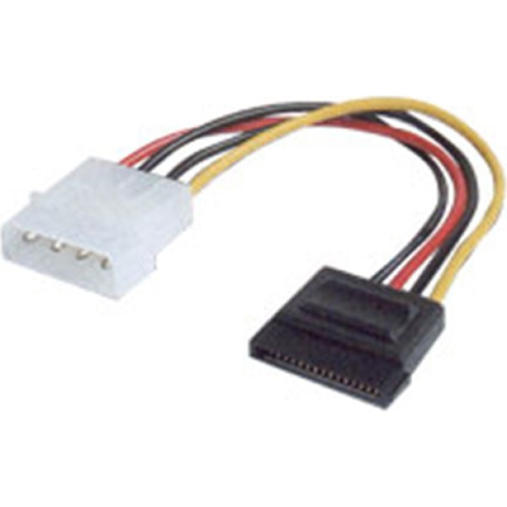 Dahili Güç Kaynağı Kablosu, IDE (4-pin Molex) erkek SATA 15-pin dişi, 0.15 metre Oto Boyaları Fiyatı