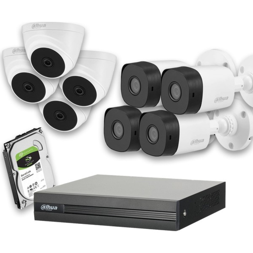 Dahua 8 Kameralı 2mp 1080P Güvenlik Sistemleri + Full Set Güvenlik Kameraları Fiyatı