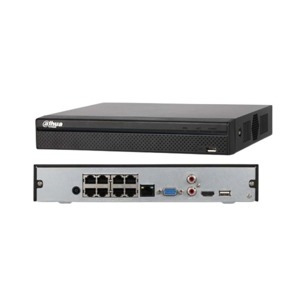 Dahua NVR2108HS-8P-T 8 mpix, H265 , 8kanal Poe Video, 1 HDd, 1080P Kayıt, 80MBPS Bant Genişliği, Nvr- Dvr Kayıt Cihazı Güvenlik Sistemi Kayıt Cihazı Fiyatı