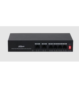 Dahua PFS3006-4ET-36 6 Port Hızlı Ethernet Switch 4 Port PoE 2 Port Uplink 36W PoE Switch Hub & Switch Fiyatı