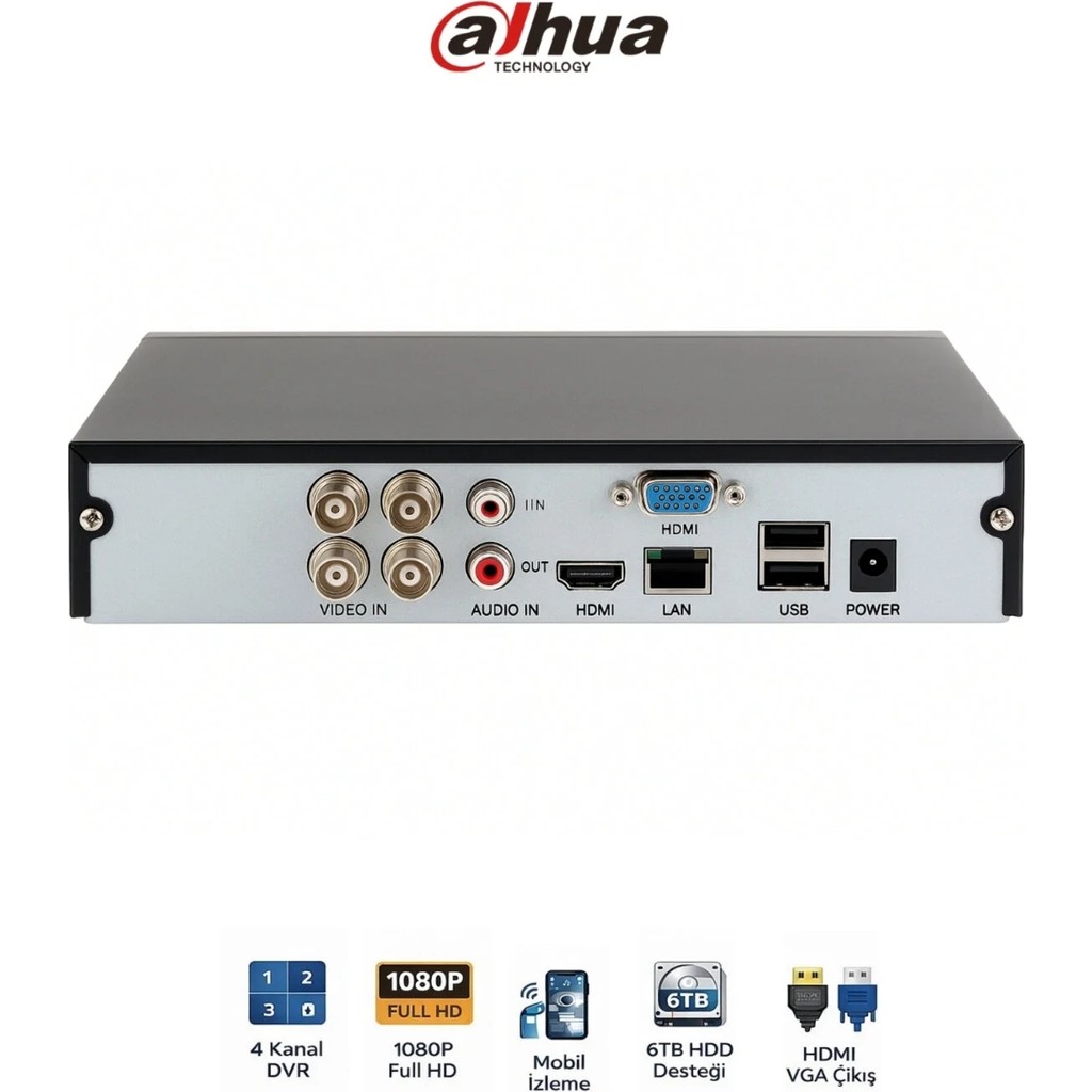 Dahua XVR1B04 I T 4 Kanal Kamera Kayıt Cihazı Güvenlik Dvr Diğer Fiyatı