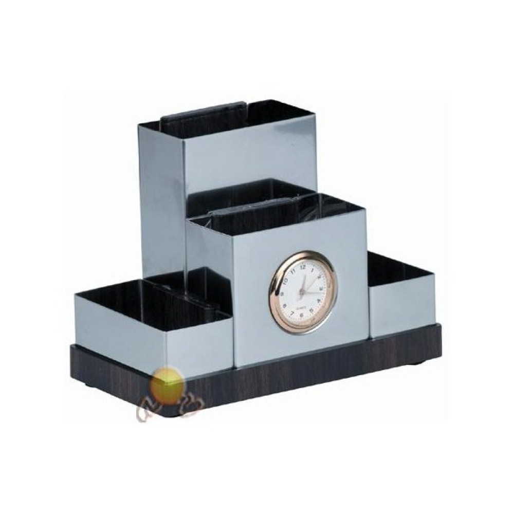 Daily Aksesuarlı Krom Saatli Model 4'lü Kalemlik (X465) Kalemlik Fiyatı