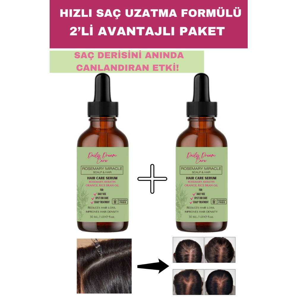 DAİLY DREAM CARE 2’li Biberiye Kompleks Saç Serum Seti ( 2 Adet ) Saç Bakım Losyonu / Toniği Fiyatı