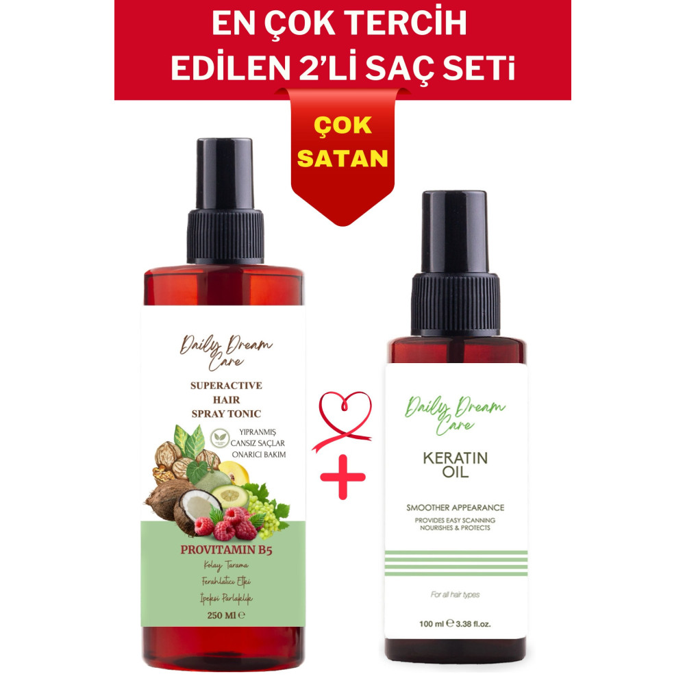 DAİLY DREAM CARE Aşırı Yıpranmış Saçlar Için Hızlı Uzatma Etkili 2’ Li Saç Bakım Seti Saç Bakım Losyonu / Toniği Fiyatı