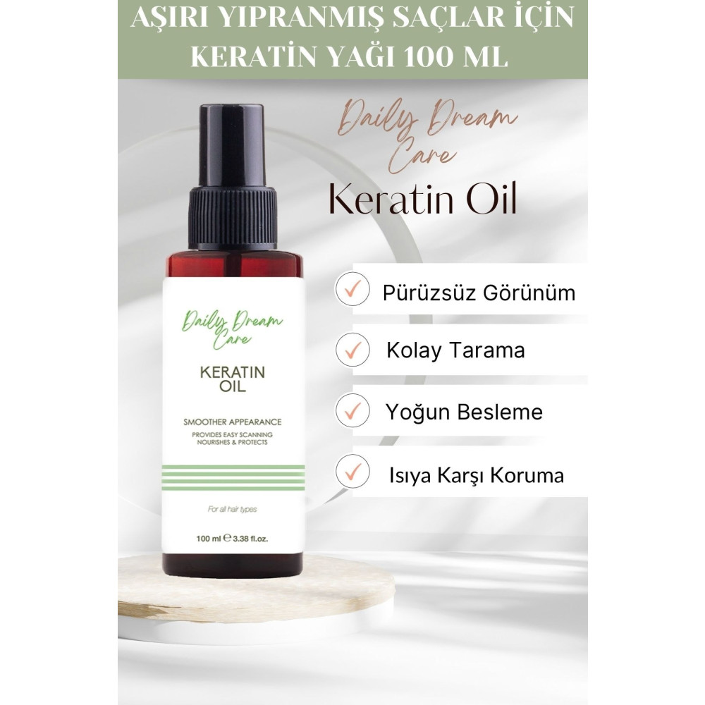 DAİLY DREAM CARE Aşırı Yıpranmış Saçlar Için Keratin Bakım Yağı 100 Ml Saç Bakım Maskeleri & Serumlar & Spreyler Fiyatı