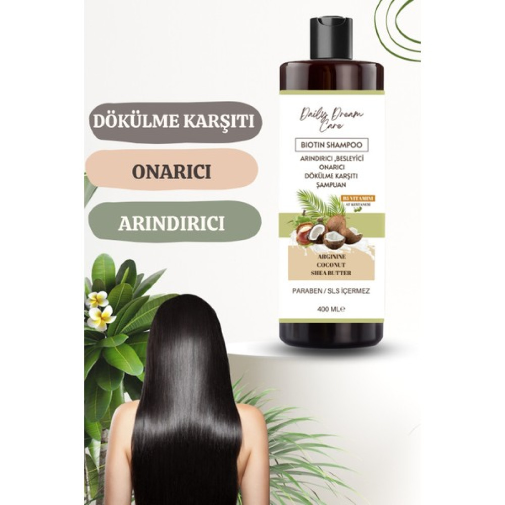 Daily Dream Care Biotin Şampuan Dökülmeyi Engelleyen ve Saç Oluşumunu Destekleyen Formül Şampuan ve Saç Kremi Fiyatı
