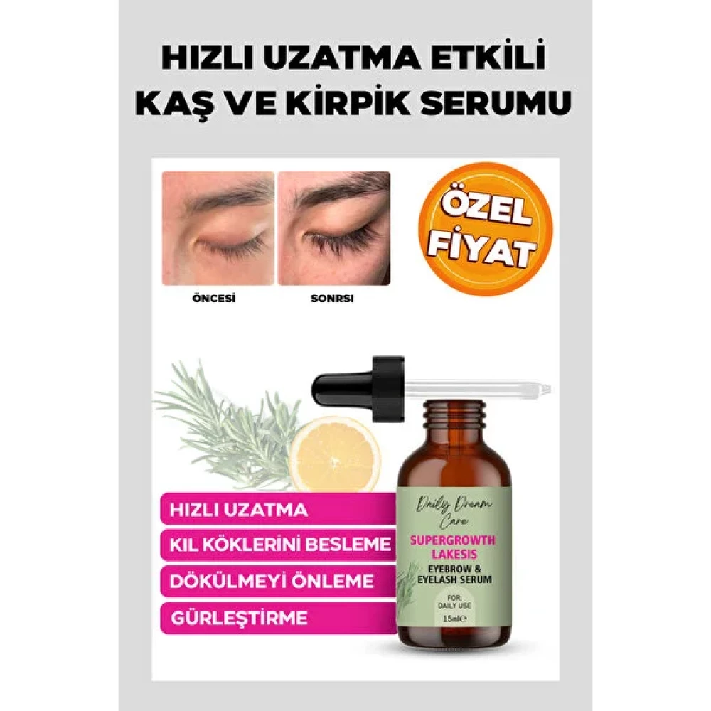 Daily Dream Care Kaş ve Kirpik Bakım Sütü Besleme ,güçlendirme Etkili Biberiye, Lakesis Ile Zenginl Cilt ve Yüz Bakımı Fiyatı