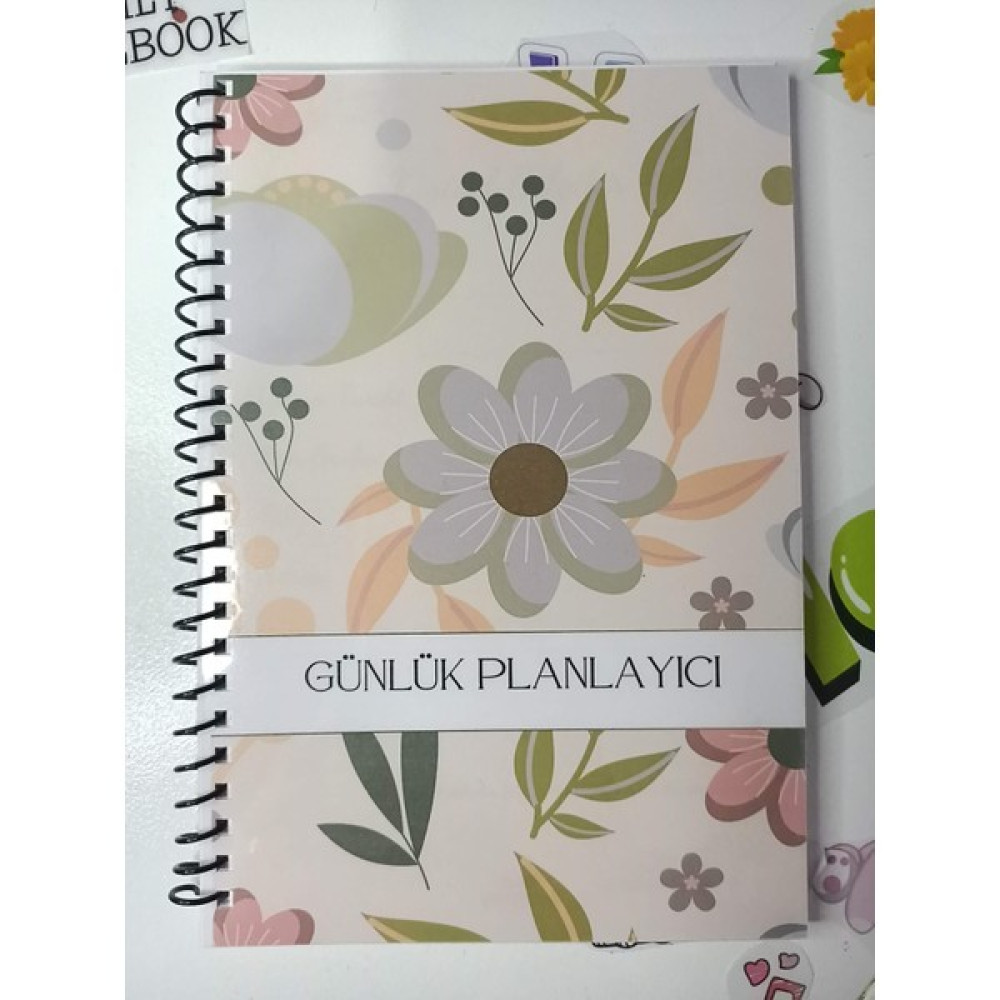 Daily Notebook Günlük Planlayıcı DEFTER 120 Sayfa pvc Kapak a5 green Leaf - Karışık-Çok Renkli Spiralli Defter Fiyatı