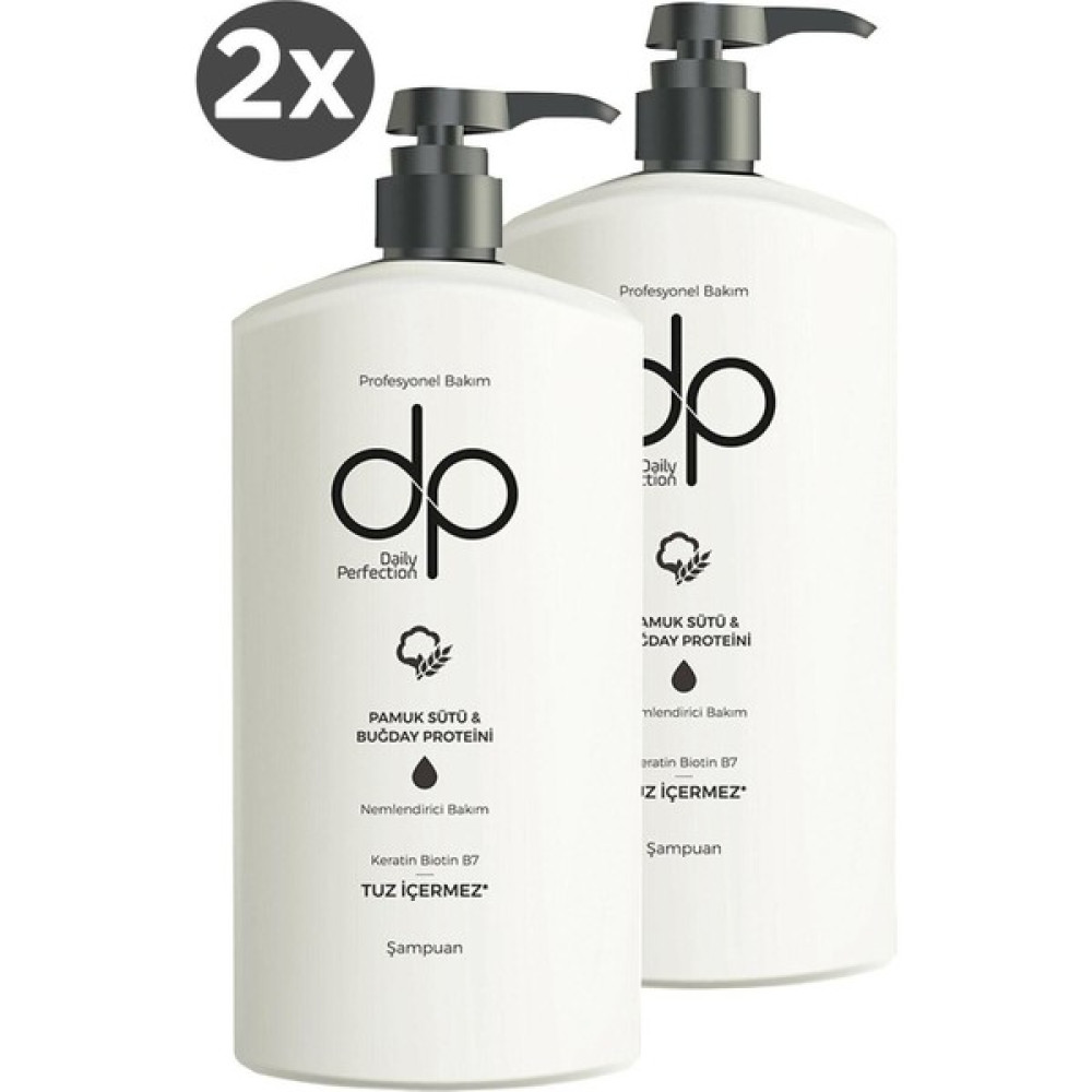 Daily Perfection Daily Pamuk Sütü Buğday Şampuan 500ml X2 Adet Şampuan ve Saç Kremi Fiyatı