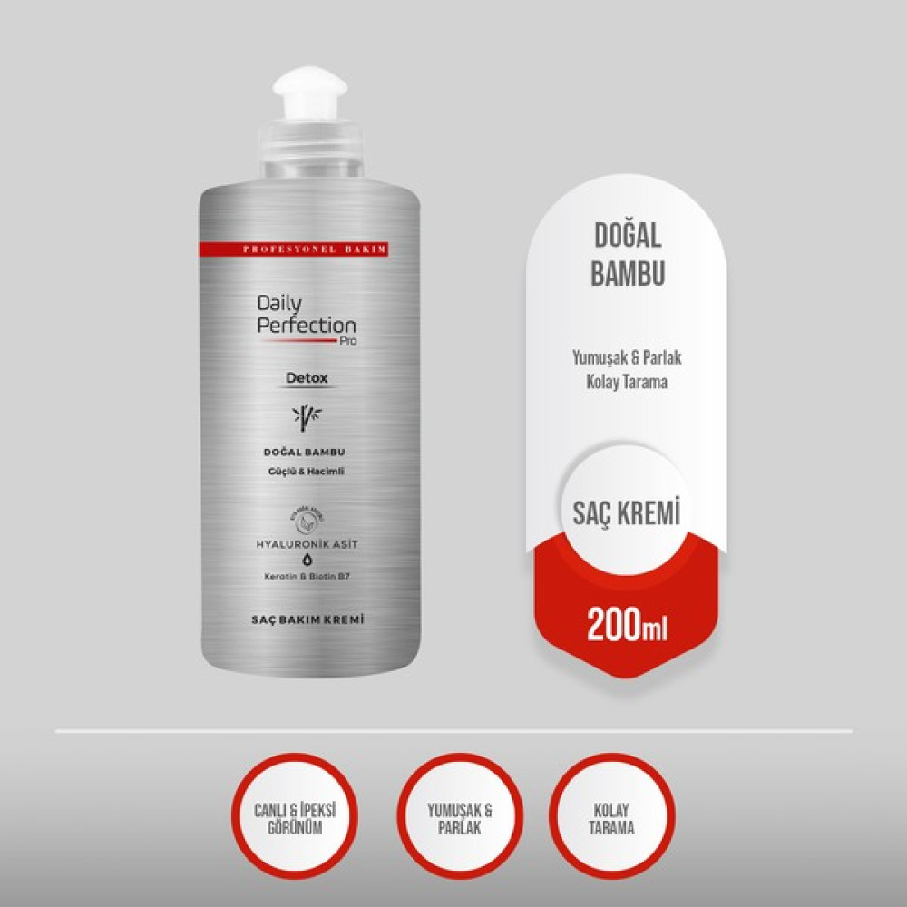 Daily Perfection Detox Sıvı Saç Kremi - Doğal Bambu 200 Ml Saç Şekillendirici Sprey Fiyatı
