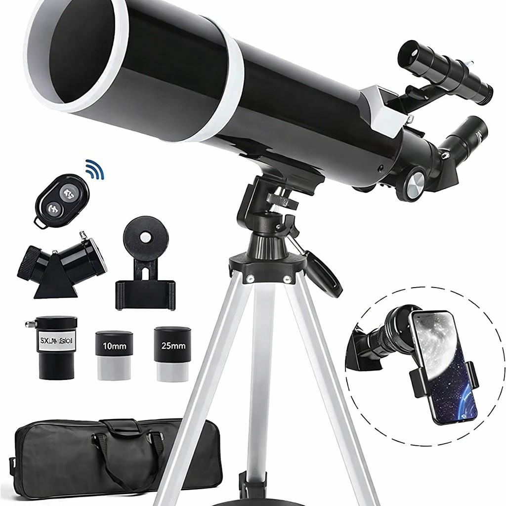 Dailytech 80MM Astronomi Teleskobu 600MM Odak Kumandalı 3x Barlow Lens Setli Yetişkinler & Yeni Başlayanlar TV Aksesuarları Fiyatı