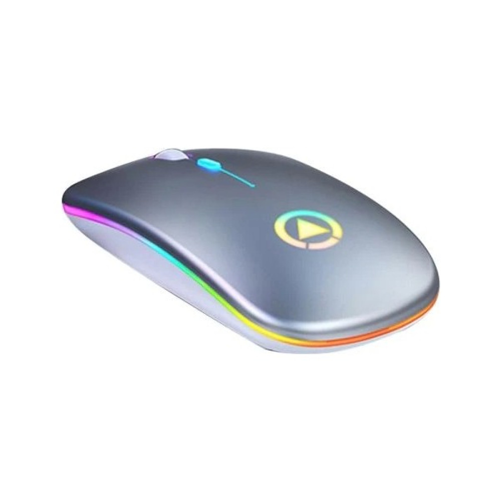 Dailytech Şarj Edilebilir Kablosuz LED Işıklı Sessiz Optik Mouse - Gümüş Oto Boyaları Fiyatı