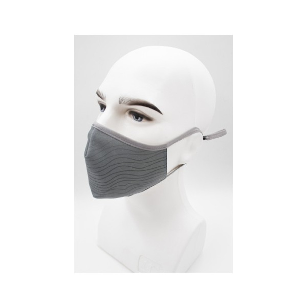 Daima Sağlık Provizyon Maske Çizgili Desenli Kulak Boyu Ayarlanabilir Gri Renkli Mikro Kumaş Yıkanabilir Maske Oto Boyaları Fiyatı