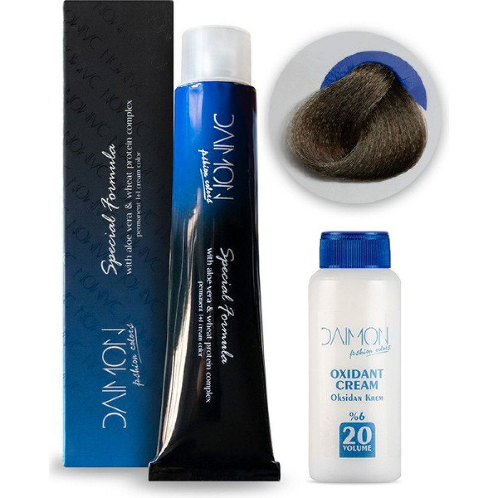 DAİMON 6.11 Koyu Kumral Yoğun Küllü Saç Boyası 60 ml Saç Boyası Fiyatı