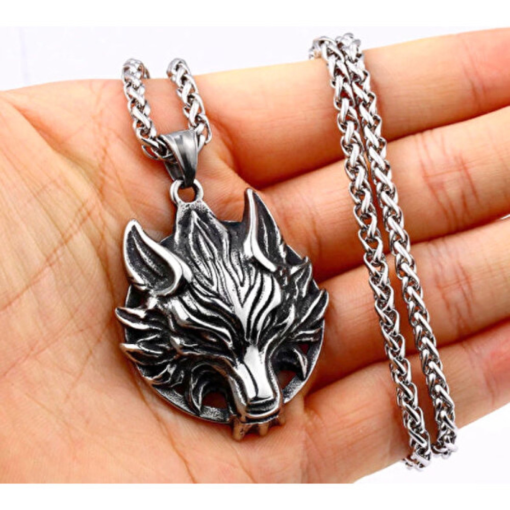 Daisy By Daisy Daisybydaisy Paslanmaz Çelik Witcher Kurt Kolye Wild Hunt-Witcher Kolye - 4,6 cm Kolyeler Fiyatı