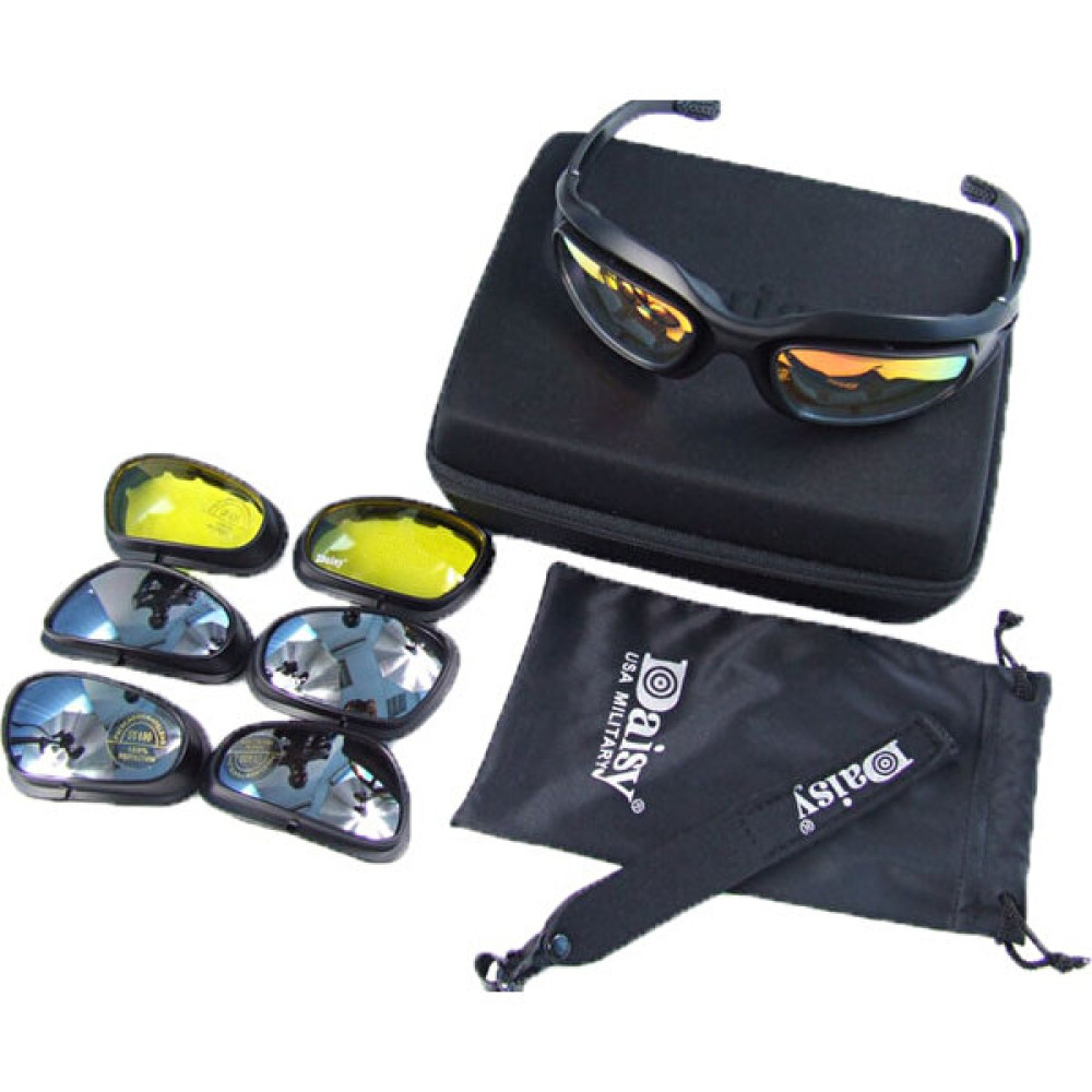 Daısy Gözlük Usa Mılıtary C5 4 Lensli Uv 400 Unisex Güneş Gözlükleri Fiyatı