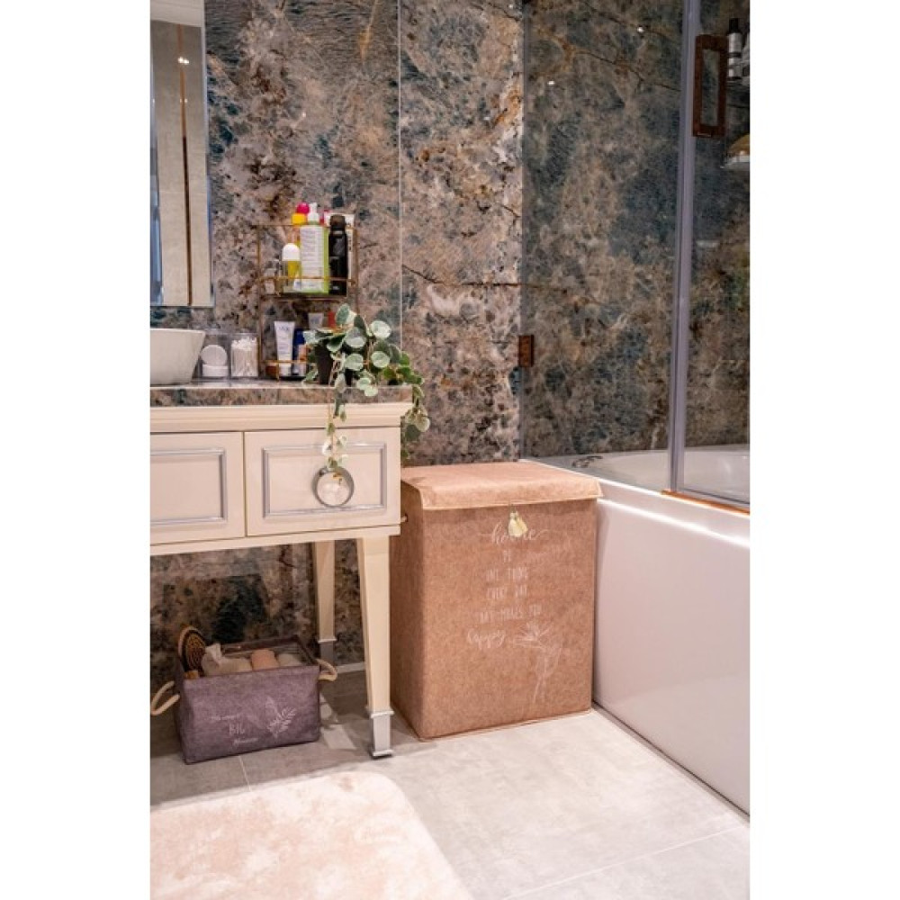 Daisy Home Keçe Kapaklı Kirli Çamaşır Sepeti - Çok Amaçlı Saklama Kutusu 55X40X30 cm Mega Hurç Keçe Kapaklı Mega Sepet Fiyatı