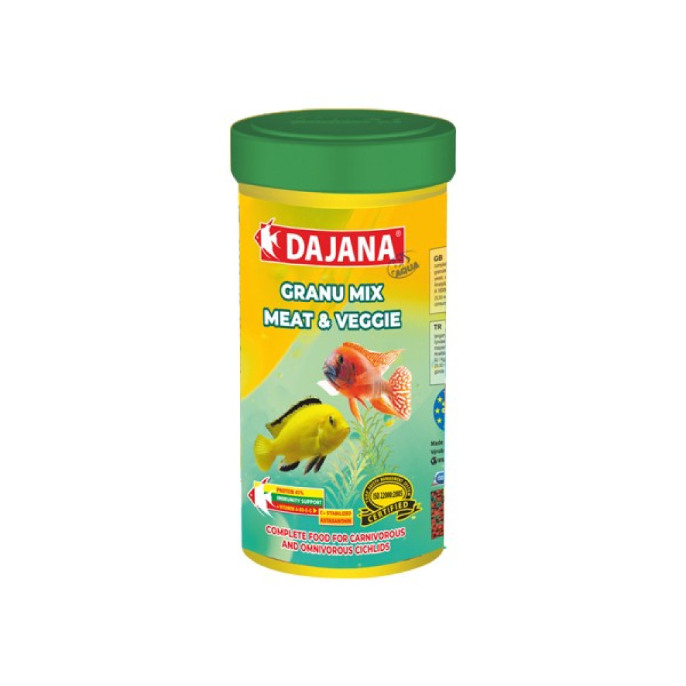 Dajana Granu Veggie & Meat Karışık Cichlid Yemi 100 Ml 50 Gr Evcil Hayvan Ürünleri Fiyatı
