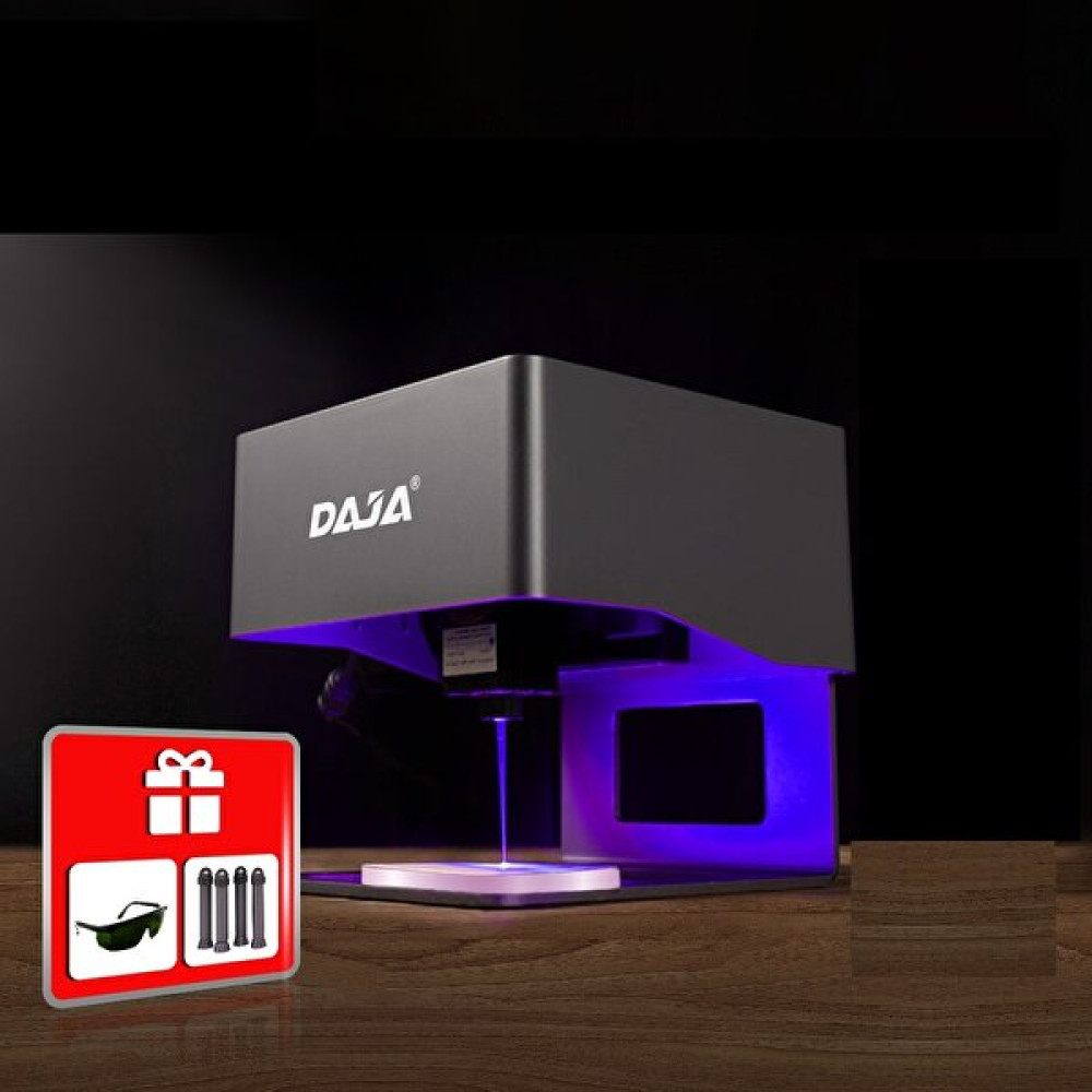 Dajana Lazer Gravür Cnc Lazer Oyma Makinesi 3000MW Mini Logo Yazıcı Kesici Ahşap Plastik Boyalı Metal Etiket Makinesi Fiyatı