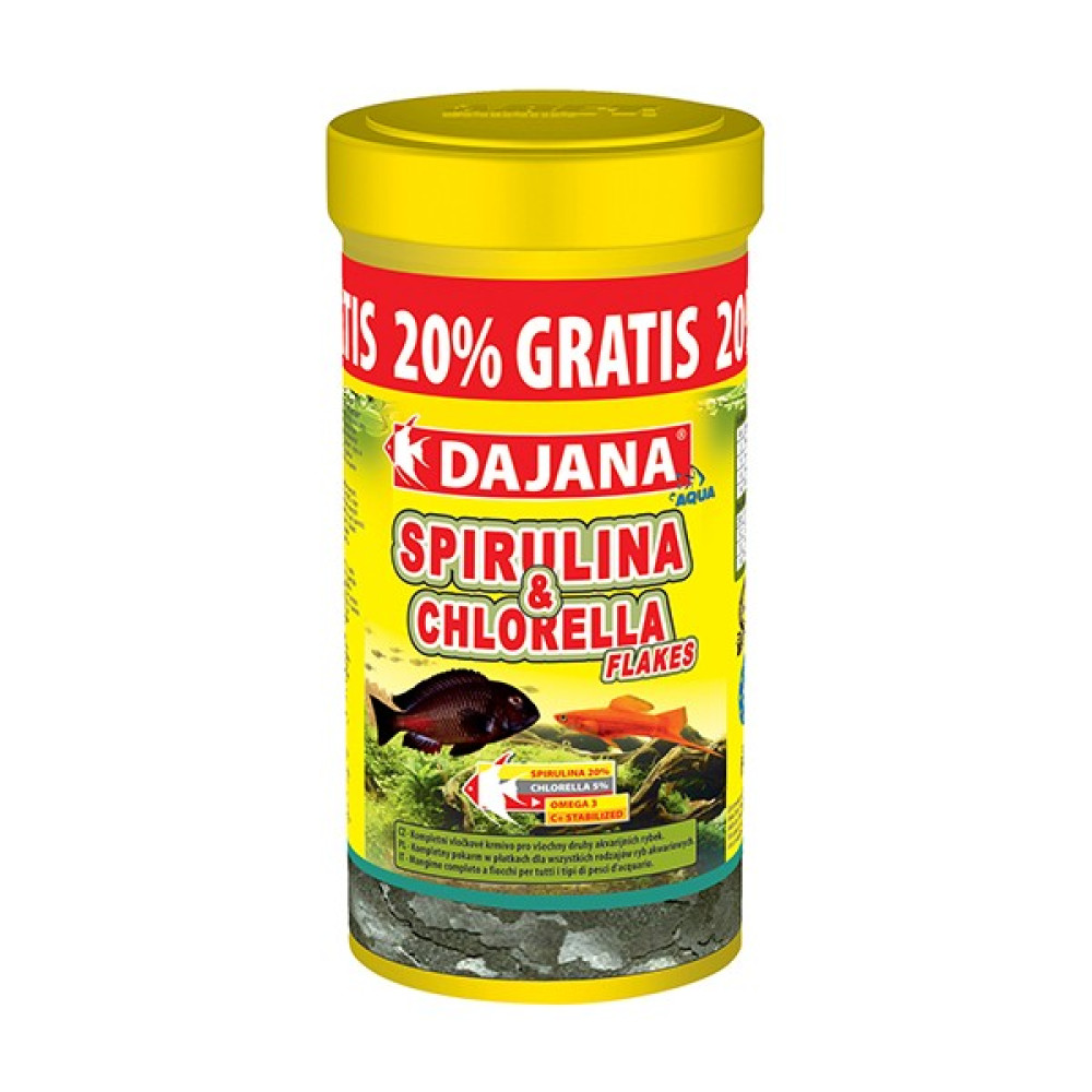 Dajana Spi. - Chl. Flakes 250 ml + 50ML Free 60 gr Evcil Hayvan Ürünleri Fiyatı