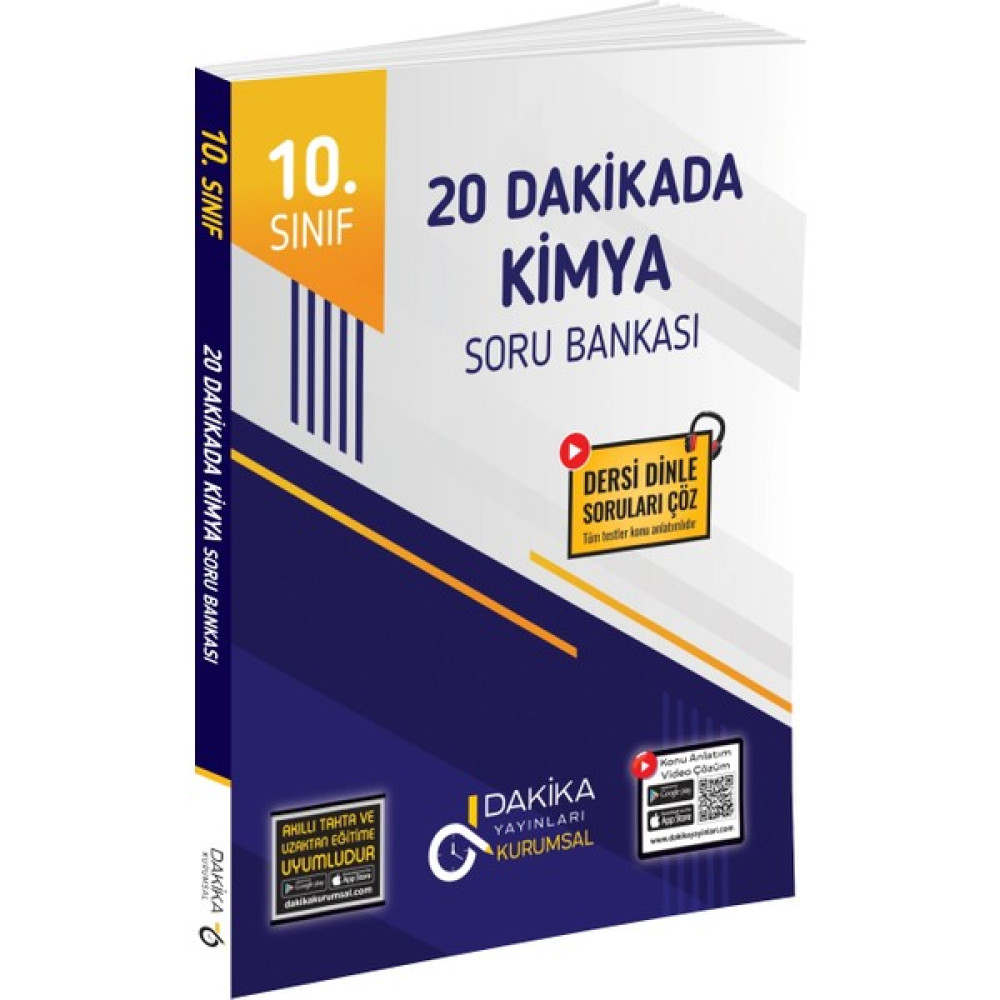 Dakika Yayınları 10. Sınıf 20 Dakikada Kimya Soru Bankası Kaynak Kitapları Fiyatı