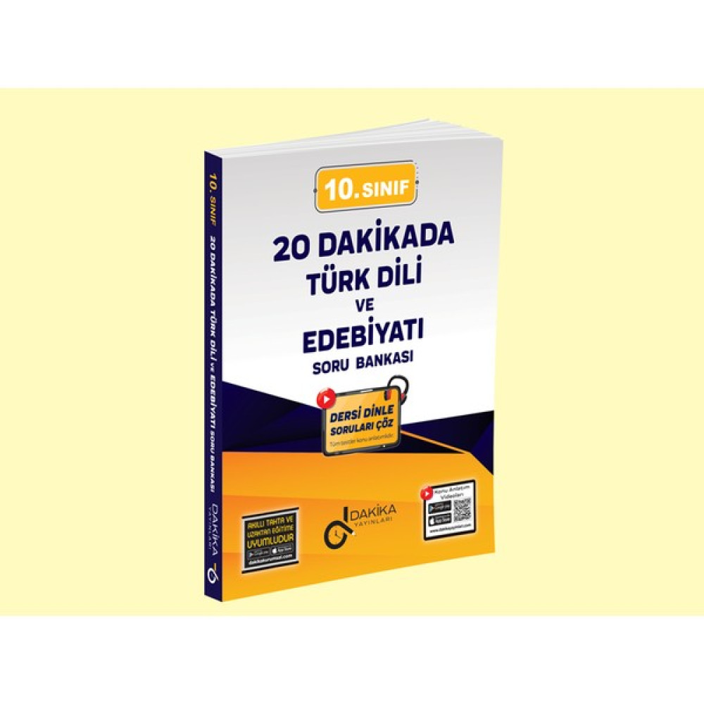Dakika Yayınları 10 . Sınıf 20 Dakikada Türk Dili ve Edebiyatı S Tüm Dersler Fiyatı