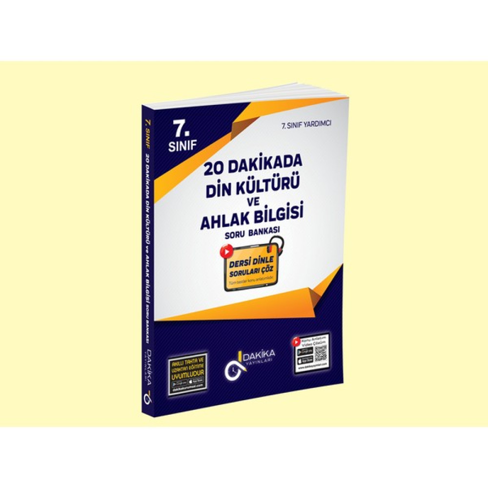 Dakika Yayınları 7. Sınıf 20 Dakikada Din Kültürü Soru Bankası Tüm Dersler Fiyatı
