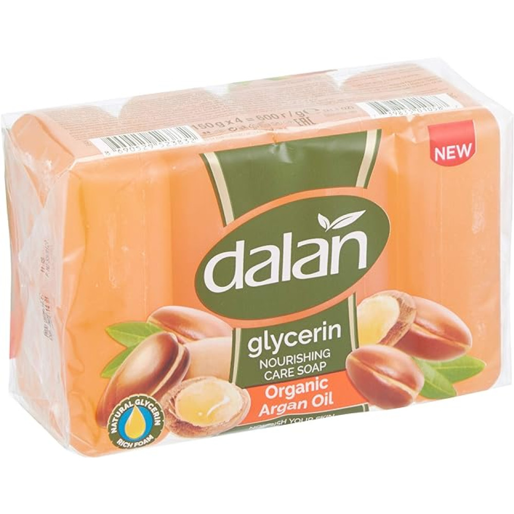 Dalan Duş Sabunu 4'lü  600 gr Gliserinli Argan Sabunlar Fiyatı