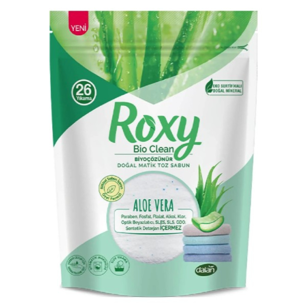 Dalan Roxy Bio Clean Matik Toz Sabun Aloe Vera 800 gr - 800 ml Çamaşır Yıkama Fiyatı